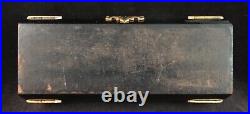 Very Rare Antique English Arts & Crafts Domed Box withBrass décor, 9 ¼ x 5 t