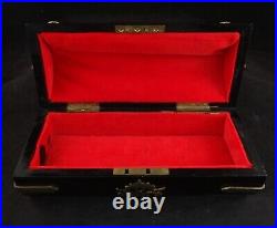 Very Rare Antique English Arts & Crafts Domed Box withBrass décor, 9 ¼ x 5 t