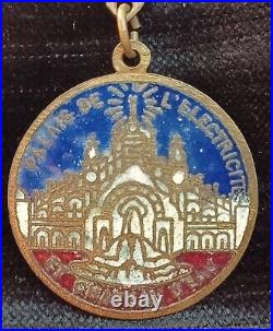 Very Rare! Antique French / Paris Medals 1900! Brass & Enamel