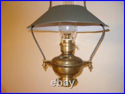 Very Rare Antique Hanging Store Oil Lamp Craighead & Kintz