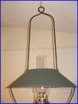 Very Rare Antique Hanging Store Oil Lamp Craighead & Kintz