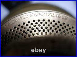 Very Rare Antique Hanging Store Oil Lamp Craighead & Kintz