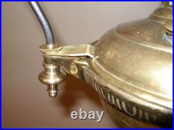 Very Rare Antique Hanging Store Oil Lamp Craighead & Kintz