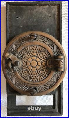 Very Rare Antique Hoover Speak-a-View Speakeasy Peephole Door Knocker