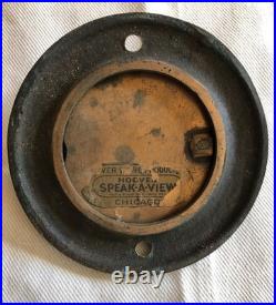 Very Rare Antique Hoover Speak-a-View Speakeasy Peephole Door Knocker
