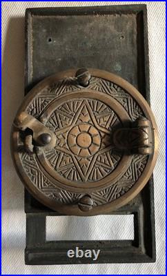 Very Rare Antique Hoover Speak-a-View Speakeasy Peephole Door Knocker