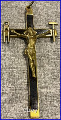 Very Rare Antique La Salette Missionaries Roman Catholic Pectoral Crucifix