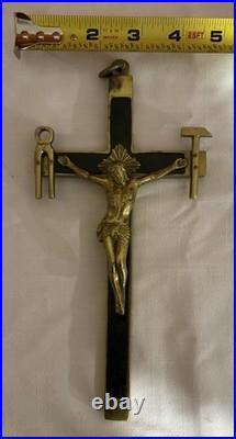 Very Rare Antique La Salette Missionaries Roman Catholic Pectoral Crucifix