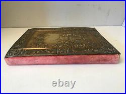 Very Rare Antique Mr Punch Ornate 1897 Large Brass Book Complete CXll AN