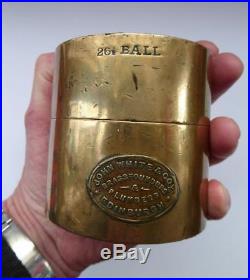 Very Rare Antique SCOTTISH Gutta Percha Heavy Brass Golf Ball Mould, c 1880