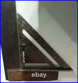 Very Rare Antique Shipwright's Set Square 1880's (Brass & Rosewood)