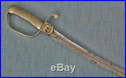 Very Rare Antique Siamese Thai Army Military Sword Siam Rattanakosin Thailand