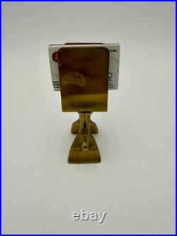 Very Rare Antique Solid Brass Horse Animal Figure Matchbox Holder
