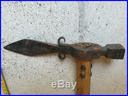 Very Rare Antique Spontoon Tomahawk, mid 19th century from Texas -Indian Wars