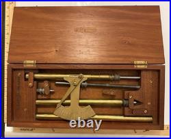 Very Rare Antique Uniflow Steam Engine Pressure Scale Brass Instrument in Box Very Rare Antique Uniflow Steam Engine Pressure Scale Brass Instrument in Box
