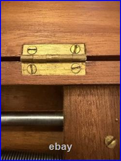 Very Rare Antique Uniflow Steam Engine Pressure Scale Brass Instrument in Box