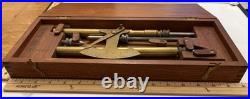 Very Rare Antique Uniflow Steam Engine Pressure Scale Brass Instrument in Box