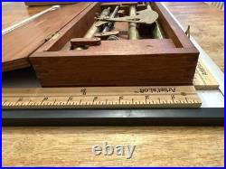 Very Rare Antique Uniflow Steam Engine Pressure Scale Brass Instrument in Box