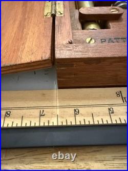 Very Rare Antique Uniflow Steam Engine Pressure Scale Brass Instrument in Box