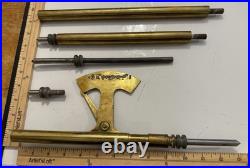 Very Rare Antique Uniflow Steam Engine Pressure Scale Brass Instrument in Box