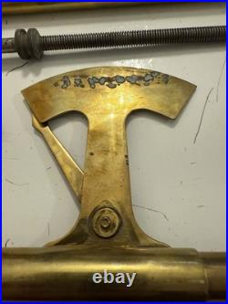 Very Rare Antique Uniflow Steam Engine Pressure Scale Brass Instrument in Box Very Rare Antique Uniflow Steam Engine Pressure Scale Brass Instrument in Box