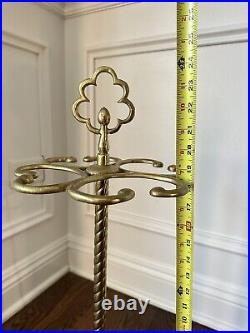 Very Rare Antique/Vintage Cast Iron and Brass Umbrella Stand