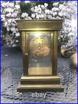 Very Rare Antique Vintage Matthew Norman London Brass Carriage Clock
