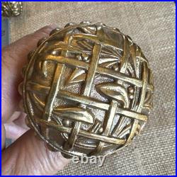 Very Rare Antique Yale & Towne HOLLY Design B-21300 Bronze Door Knob 2 1/4