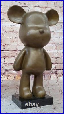 Very Rare Austrian Brass/genuine Bronze Mickey Mouse Figure Decoration