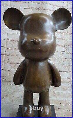 Very Rare Austrian Brass/genuine Bronze Mickey Mouse Figure Decoration