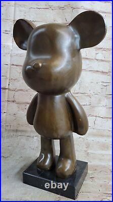 Very Rare Austrian Brass/genuine Bronze Mickey Mouse Figure Decoration Artwork