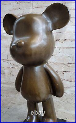 Very Rare Austrian Brass/genuine Bronze Mickey Mouse Figure Decoration Artwork