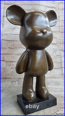 Very Rare Austrian Brass/genuine Bronze Mickey Mouse Figure Decoration Figurine