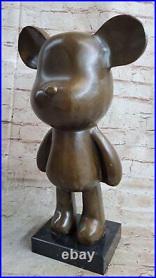 Very Rare Austrian Brass/genuine Bronze Mickey Mouse Figure Decoration Figurine