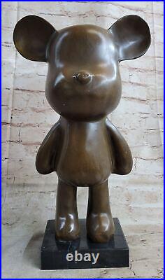 Very Rare Austrian Brass/genuine Bronze Mickey Mouse Figure Decoration Figurine