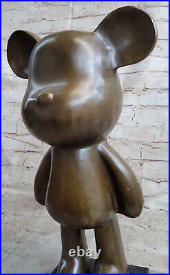 Very Rare Austrian Brass/genuine Bronze Mickey Mouse Figure Decoration Figurine