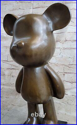 Very Rare Austrian Brass/genuine Bronze Mickey Mouse Figure Decoration Gift