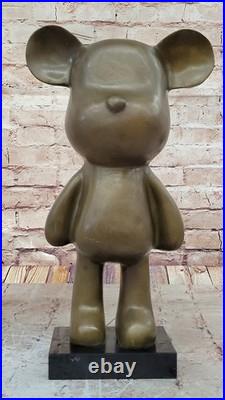 Very Rare Austrian Brass/genuine Bronze Mickey Mouse Figure Decoration Sale Nr