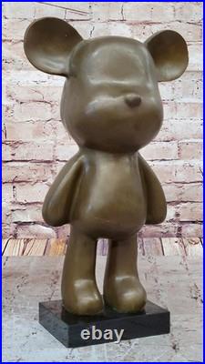 Very Rare Austrian Brass/genuine Bronze Mickey Mouse Figure Decoration Sale Nr