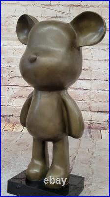 Very Rare Austrian Brass/genuine Bronze Mickey Mouse Figure Decoration Sale Nr