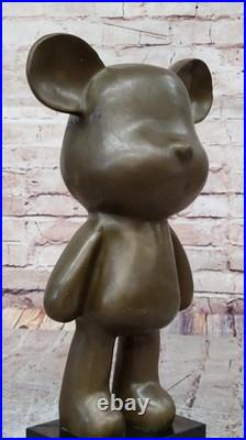 Very Rare Austrian Brass/genuine Bronze Mickey Mouse Figure Decoration Sale Nr