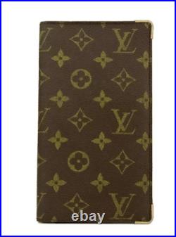 Very Rare Authentic Louis Vuitton Brass Tips Version Monogram Long Wallet LV