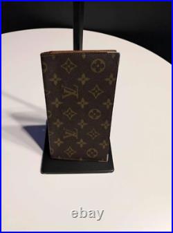 Very Rare Authentic Louis Vuitton Brass Tips Version Monogram Long Wallet LV
