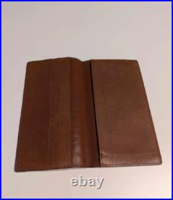Very Rare Authentic Louis Vuitton Brass Tips Version Monogram Long Wallet LV