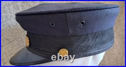 Very Rare B&o Railroad Conductor Train Hat Brass Badge Baltimore & Ohio Buttons
