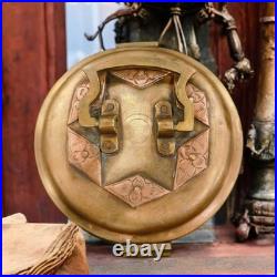 Very Rare Beautifully Engraved Pure Brass Storage Multipurpose Box With Lock