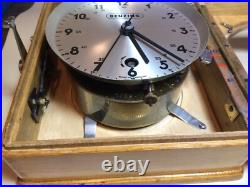 Very Rare Benzing Racing Pigeon Club 8 Day Master Timer With Key Homing Clock