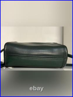 Very Rare Bottle Green Vintage Coach Scooter Sidepack Bag (#9893) Brass Hardware