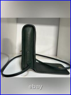 Very Rare Bottle Green Vintage Coach Scooter Sidepack Bag (#9893) Brass Hardware