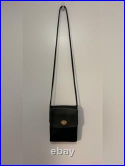 Very Rare Bottle Green Vintage Coach Scooter Sidepack Bag (#9893) Brass Hardware